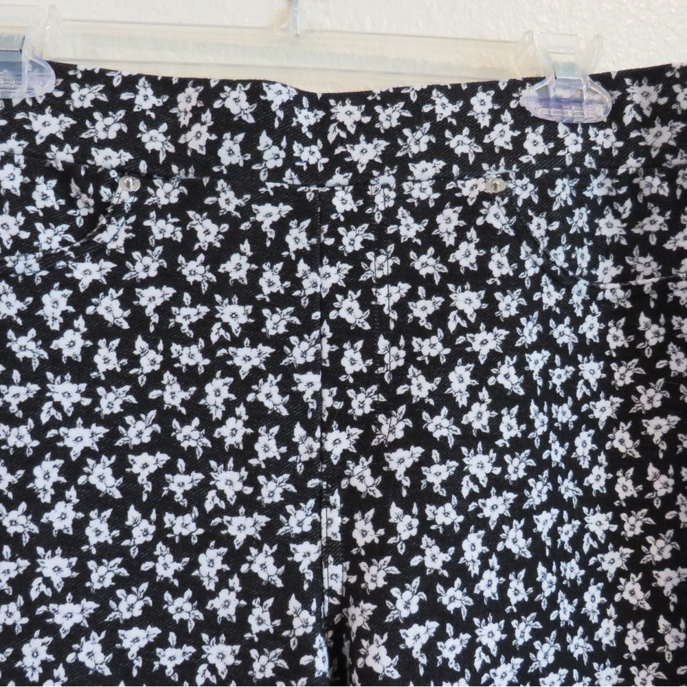 MICHAEL Michael Kors Women's Floral-Print Leggings SZ Large - Picture 3 of 11